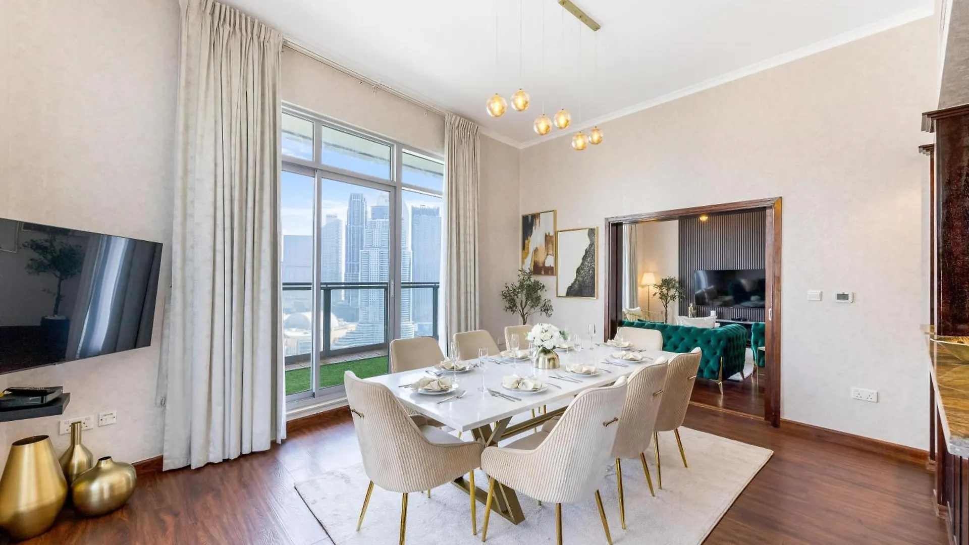Durrani Homes - Alluring 5Br Penthouse With Burj Khalifa And Fountain View دبي